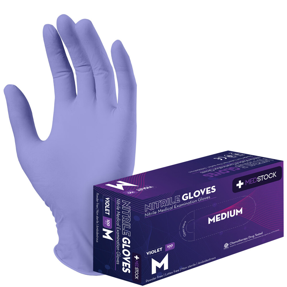 Violet Nitrile Gloves