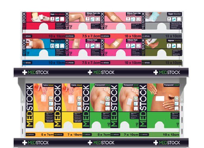 Medstock two-shelf bay configuration